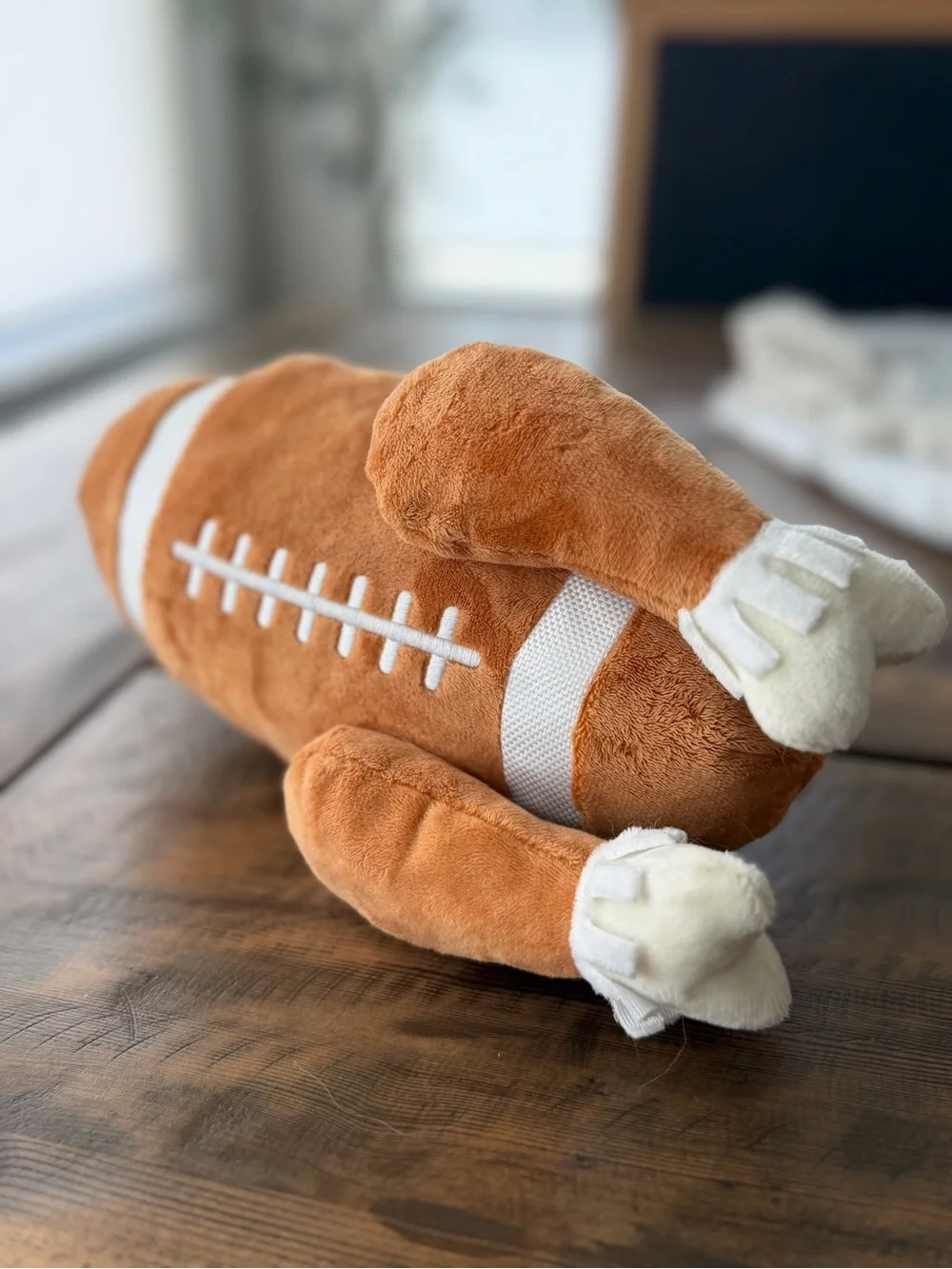 Bark Plush Football Turkey - Brown